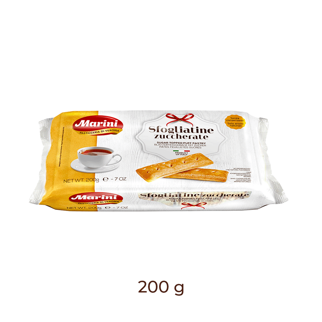 MARINI Sugar Coated Pastry Puffs - Sfogliatine Zuccherate 200g/20pack