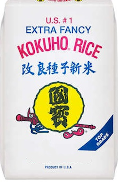 Kokuho Rice, Extra Fancy 40lbs