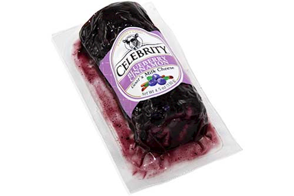 Celebrity Goat Cheese, W/ Blueberry & Cinnamon 113g/12pack