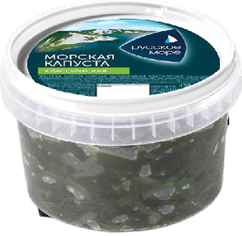 Russkoe More Seaweed Salad, Classic 450g/6pack