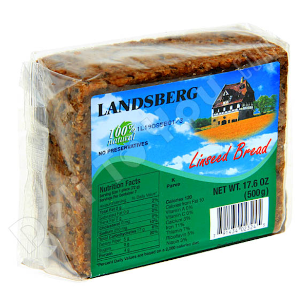 Landsberg Bread Linseed, Natural 500g/12pack