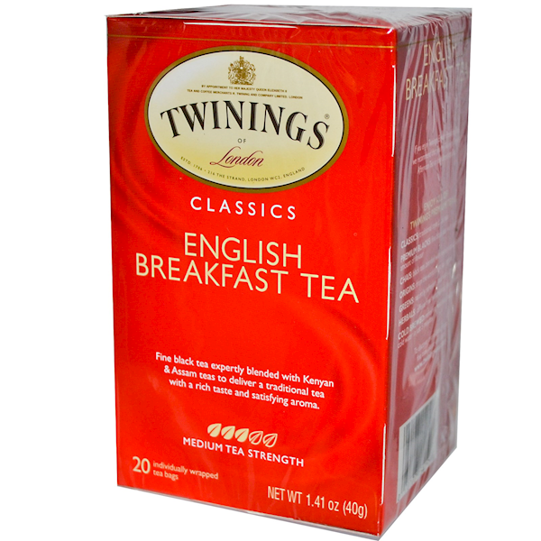 Tea Twining'S, Black, English Breakfast  40g/6pack