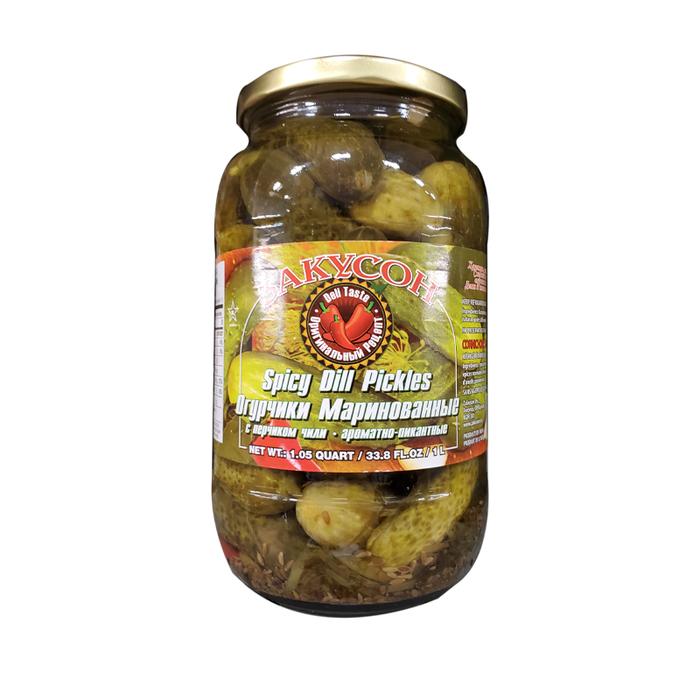 Zakuson Spicy Dill Pickles 1L/12pack