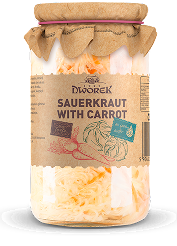 DWOREK Sauerkraut with Carrot 900g/8pack