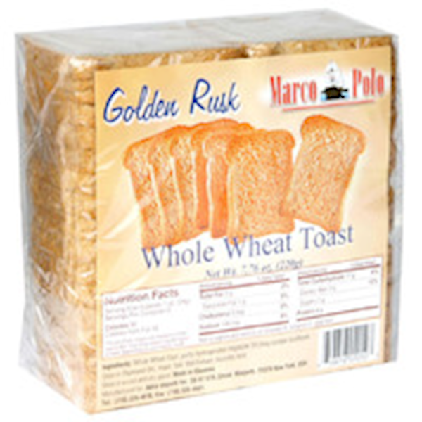 Marco Polo Toast Golden Rusk, Whole Wheat 220g/18pack