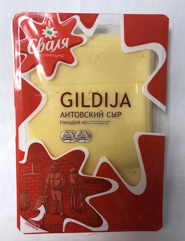 Svalia Cheese Gildija 45%, Sliced 150g/18pack