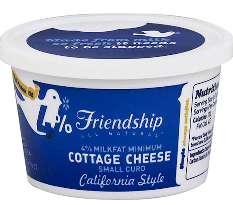 Friendship Cottage Cheese 4%, Small Curd 226g/12pack