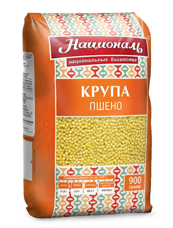 Natsional Angstrem Millet, Psheno 900g/12pack