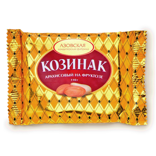 Azovskaya Kozinak Peanut, Fructose Based 110g/26pack