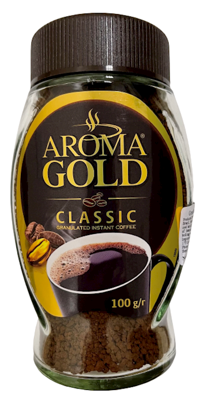 AROMA GOLD Granulated Classic Instant Coffee 100g/6pack