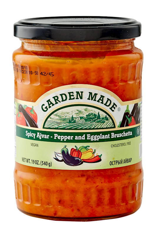 Garden Made Ajvar, Spicy 19oz/12pack