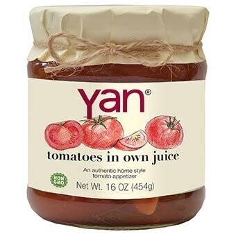 YAN Tomatoes in Own Juice 454g/6pack