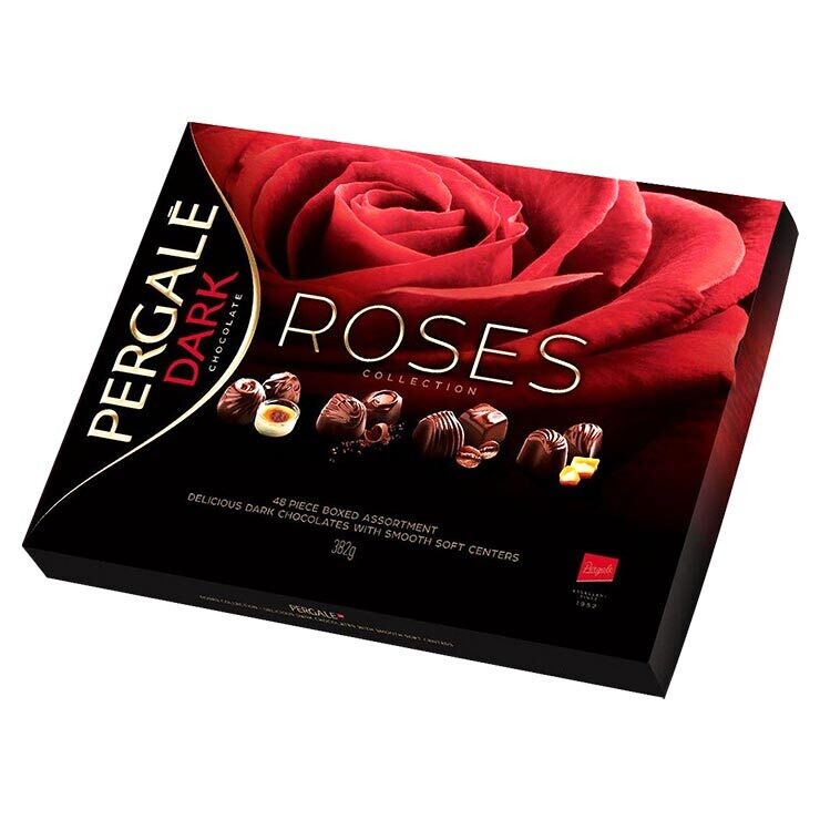 PERAGLE Roses Assorted Dark Chocolate Candy 348g/10pack