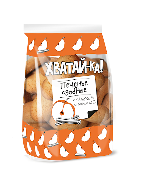 Hvatai-Ka Cookies Shortbread W/Apple & Cinnamon Flavor 350g/15pack