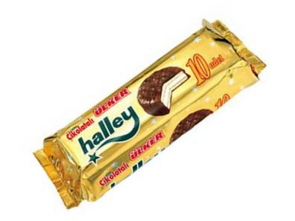 ULKER Halley Glazed Cookies with Soufflé 300g/12pack