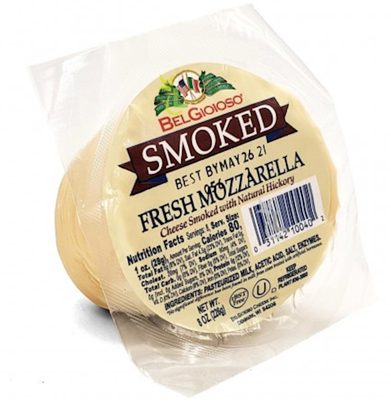 Belgioioso Cheese Mozzarella Ball, Smoked 226g/12pack
