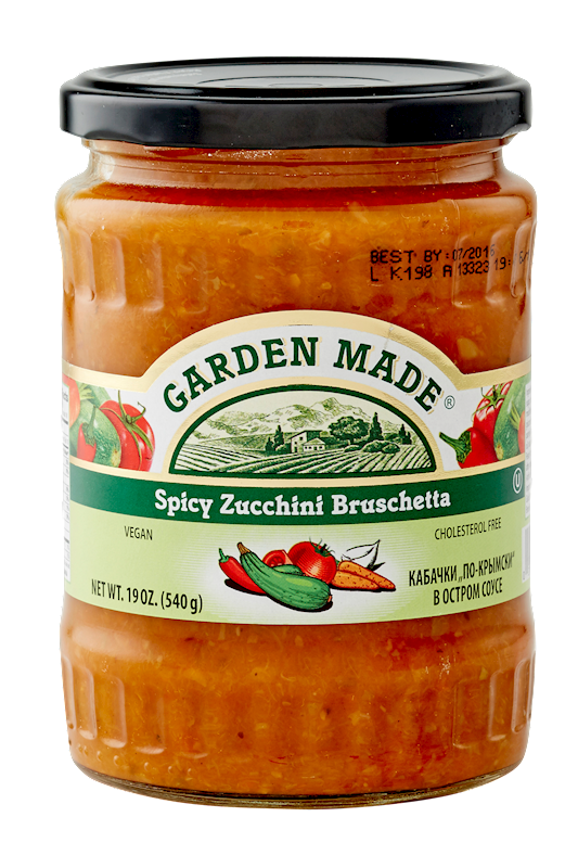 Garden Made Spicy Zucchini Bruschetta 540g/12pack