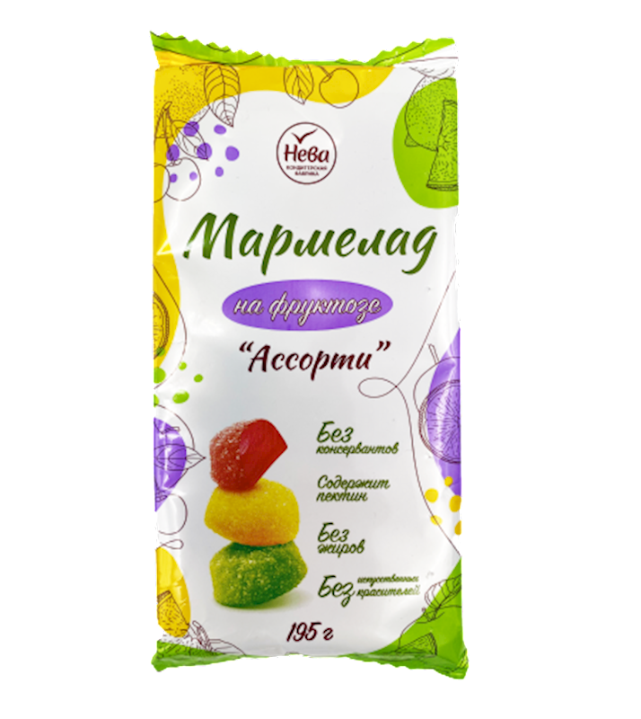 NEVA Marmelade Assorty with Fructose 195g/12pack