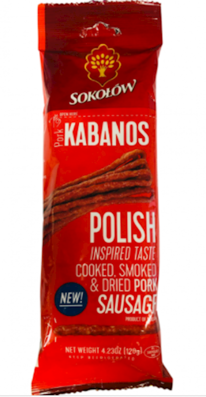 Sokolow Kabanosy, Polish Smoked & Dried Pork 120g/20pack