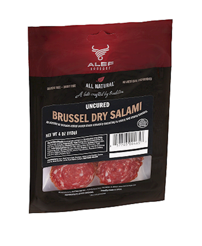 Alef Salami Dry Brussel, Uncured, Sliced 113g/15pack