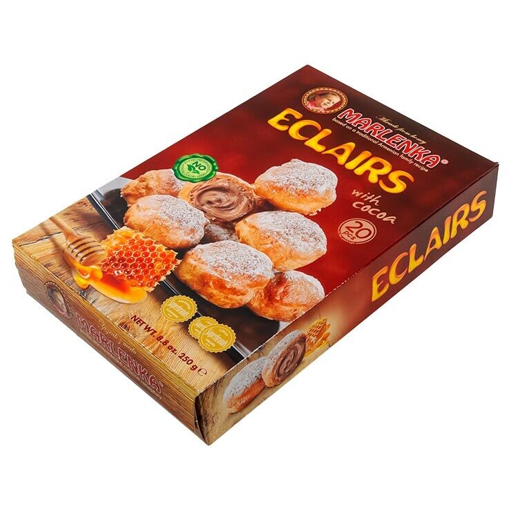 MARLENKA Eclairs with Cocoa 250g/6pack