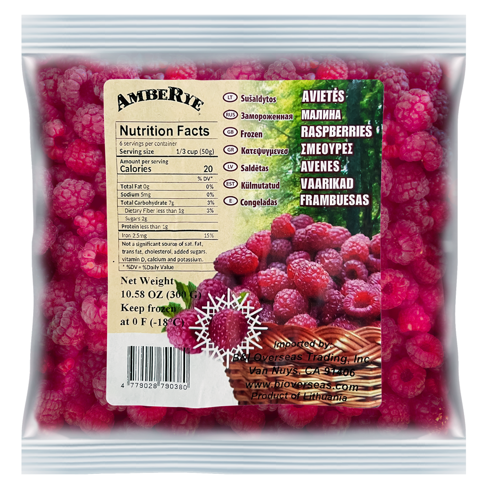 AMBERYE Frozen Raspberry 300g/5pack
