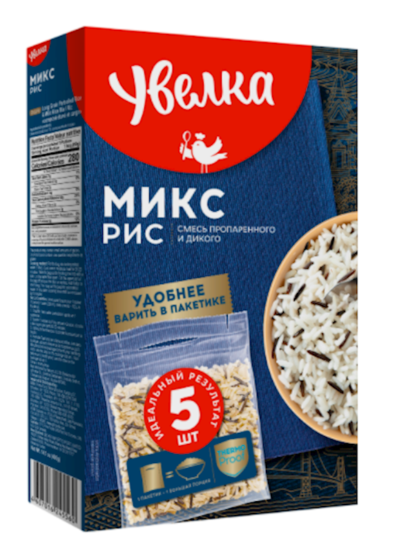 Uvelka Rice Long & Wild, Rice Mix 400g/6pack
