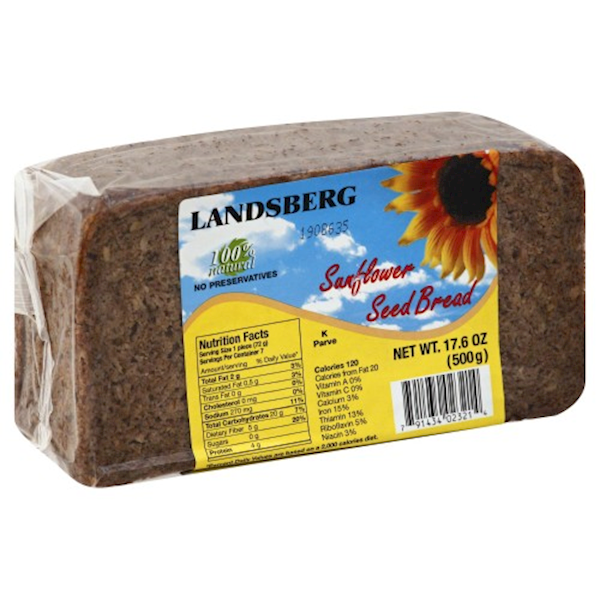 Landsberg Bread Sunflower Seed Natural 500g/12pack