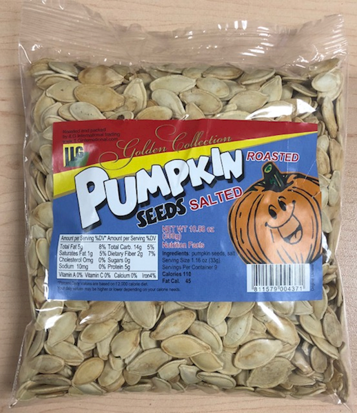 ILG International Trading Pumpkin Seeds Roasted, Salted 300g/24pack