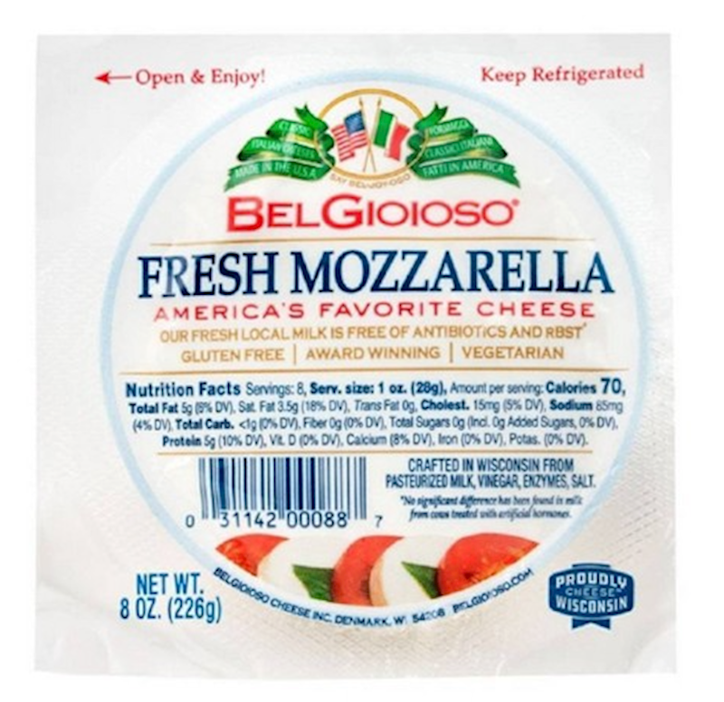 Belgioioso Cheese, Mozzarella Ball 226g/12pack