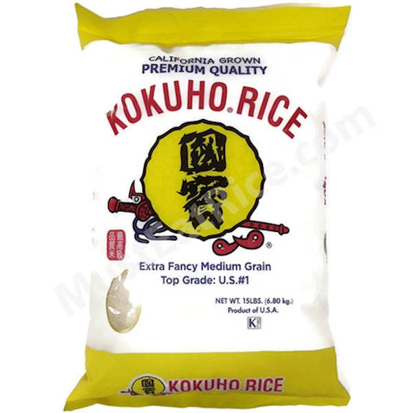 Kokuho Rice, Medium 15lbs