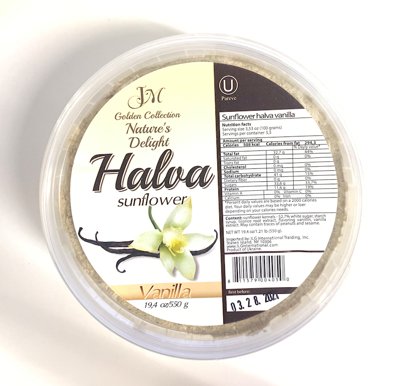 Golden Collection Halva Sunflower, Vanilla Flavored 550g/8pack