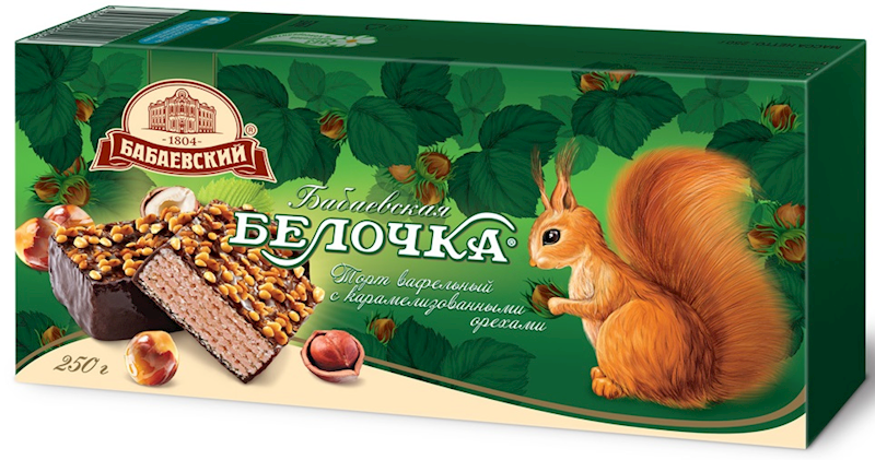 BABAEVSKIY Belochka Waffle Cake  250g/6pack