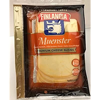 Finlandia Cheese Muenster, Sliced 198g/12pack
