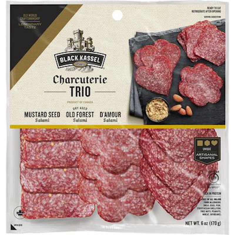 PILLERS BLACK KASSEL Sliced Dry Salami Charcuterie Trio 170g/12pack