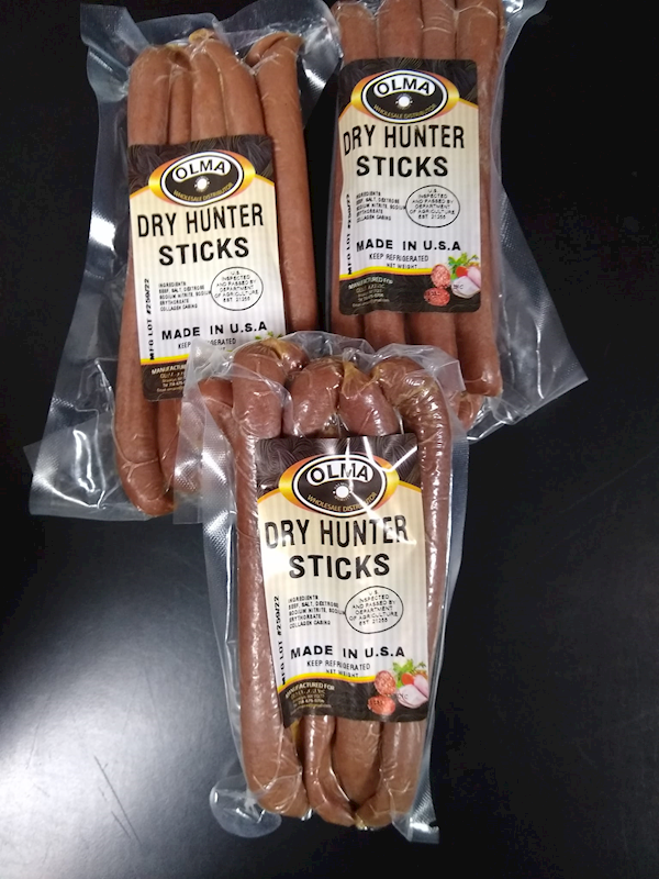 Olma Dry Hunter Sticks, Beef 1lb/2pack