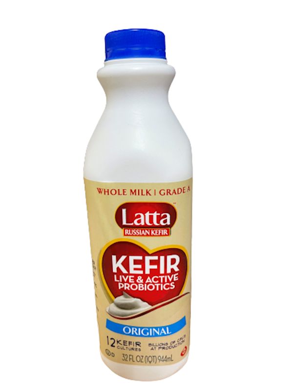 Latta Kefir Wholemilk, Original, W/Probiotics 944ml/12pack