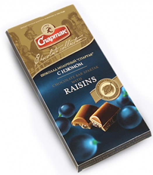 Chocolate Bar W/ Raisins  90g/24pack