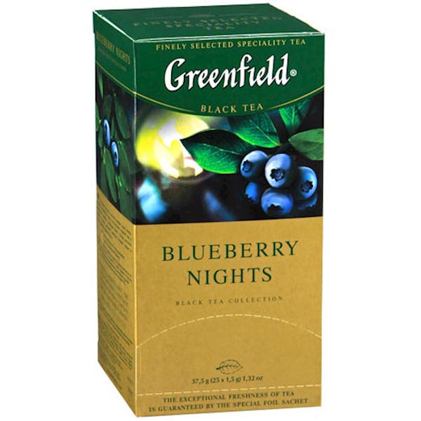 Greenfield Tea Black, Blueberry Nights 37g/10pack