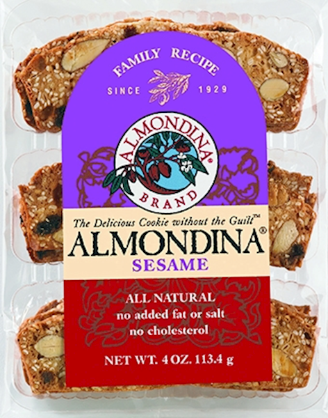 Almondina Cookies W/Sesame 113g/12pack