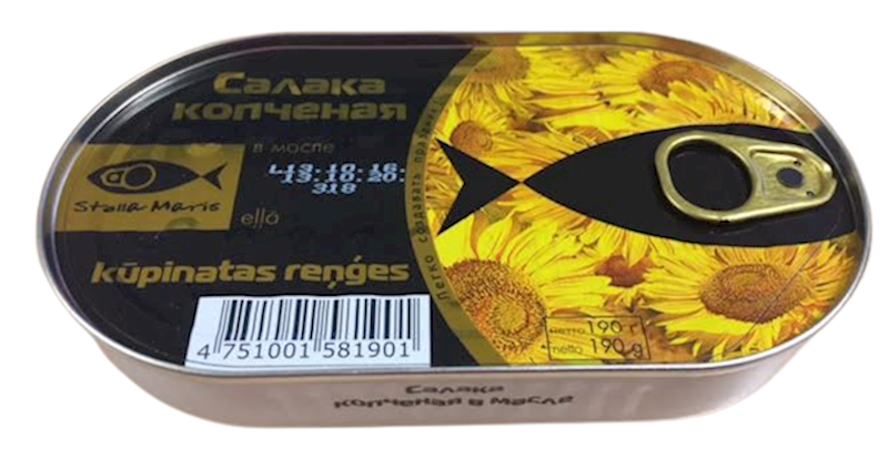 Salaka Smoked, In Oil  190g/40pack