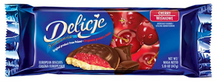 Load image into Gallery viewer, DELICJE Chocolate Glazed Cookies with Jelly 147g/24pack
