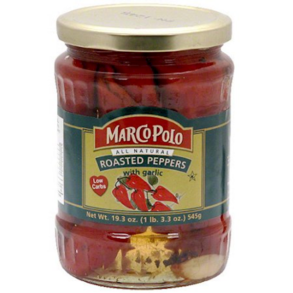 Marco Polo Pepper Red Roasted, W/Garlic 547g/12pack