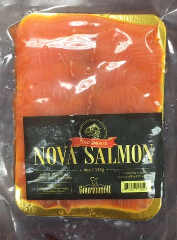 Gourmanoff Nova Salmon, Cold Smoked 113g/2pack