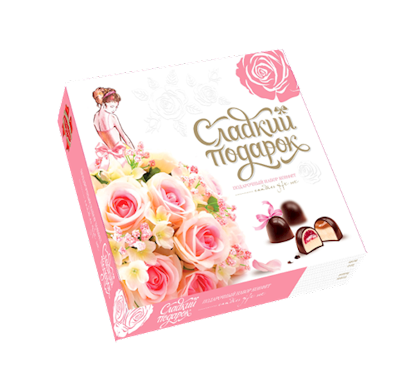 Kommunarka Candy Boxed Sweet Gift Pink 260g/5pack