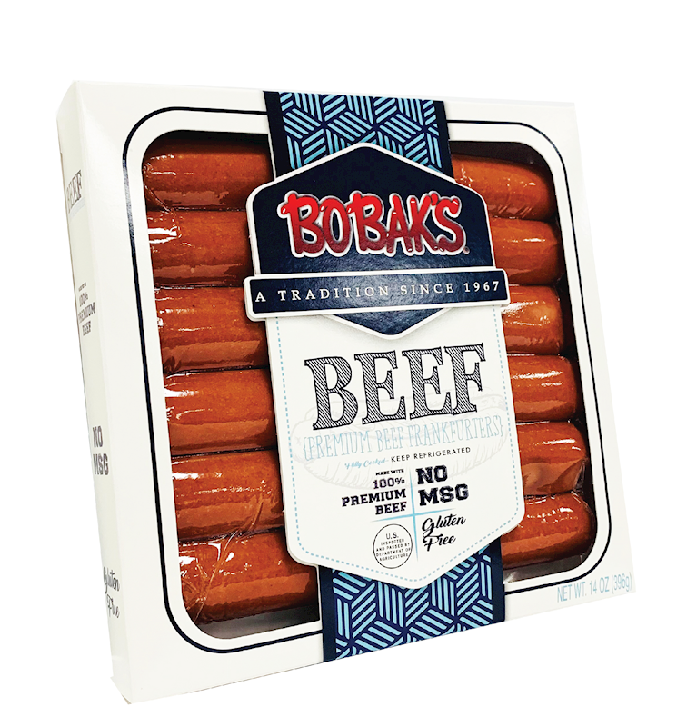 Bobak's Premium Beef Franks 14oz/2pack