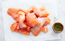 Load image into Gallery viewer, Cold Smoked Salmon Bits ~5lbs
