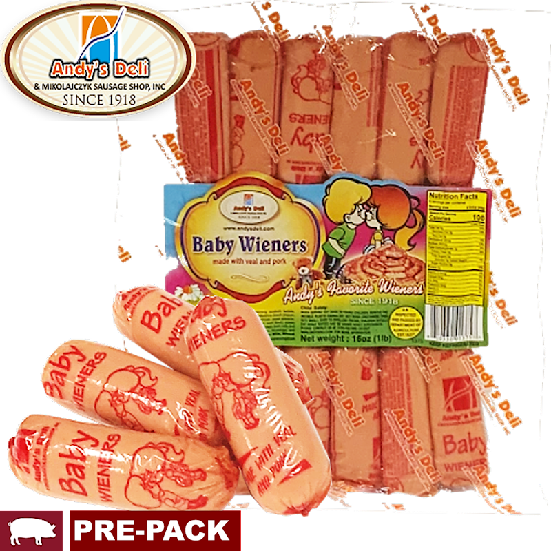 Andy's Wieners, Baby Veal & Pork/Parowki Dla Dzieci ~1lb/2pack