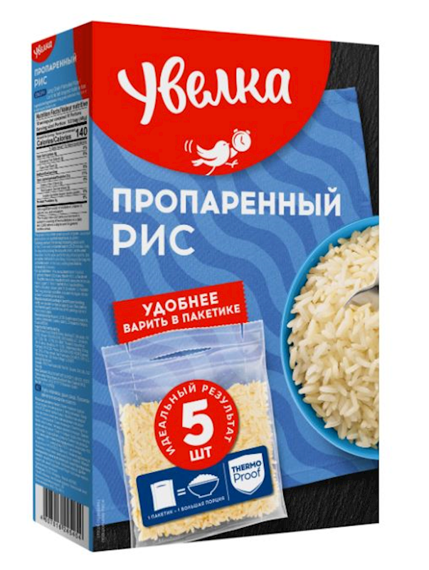 Uvelka Rice Long, Steamed 400g/6pack