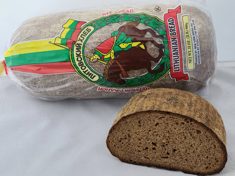 NY BREAD Litovskiy Rye Bread, W/Malt & Starter & Caraway Seeds 2.1lbs/20pack MIX&MATCH